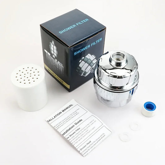 Filtro de Ducha 20 Etapas | Agua Pura para Piel y Cabello